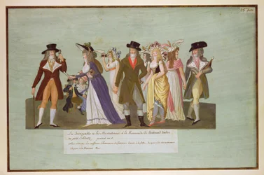 Incroyables and Merveilleuses on the Boulevard des Italiens
